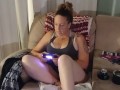 Caught Filming Up Roommate's Mini Dress While She Plays Video Games Part 5 (thick thighs And Panties