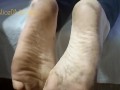 Tired after work, made you lick my dirty feet