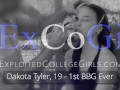 EXCOGI - 18yo Dakota Tyler Gets Wrecked by Two Cocks on Her Porn Audition!