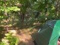 Fucked in 69 position in a tent in the forest - Ikasmoks