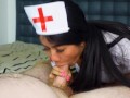 Sexy Thai Nurse Sucks Cock with CIM