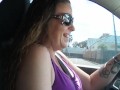 Pretty Milf Cruising In Pickup Truck
