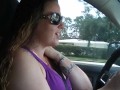 Pretty Milf Cruising In Pickup Truck
