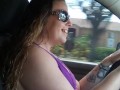 Pretty Milf Cruising In Pickup Truck