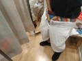 I follow an unknown girl in the clothing store and she sucks my dick in the fitting rooms