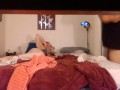 Massage and grinding my pussy on Latino Daddy's ass ends in getting my pussy destroyed by his cock 2