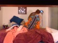 Massage and grinding my pussy on Latino Daddy's ass ends in getting my pussy destroyed by his cock 2