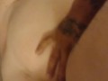 White girl spreads ass cheeks while Latin Thug Fucks and Destroys Pussy in sideways position Pov