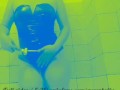 Czech did anal enema shower in latex body.Extreme belly inflation.Water belly bulge/pregnant belly.
