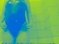 Czech did anal enema shower in latex body.Extreme belly inflation.Water belly bulge/pregnant belly.