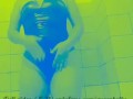 Czech did anal enema shower in latex body.Extreme belly inflation.Water belly bulge/pregnant belly.
