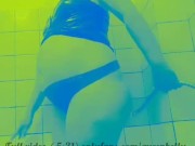 Czech did anal enema shower in latex body.Extreme belly inflation.Water belly bulge/pregnant belly.