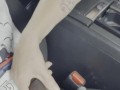(Teaser) Sneaky car sex riding Black Cock on the side of the road