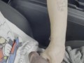 (Teaser) Sneaky car sex riding Black Cock on the side of the road