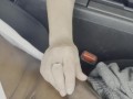 (Teaser) Sneaky car sex riding Black Cock on the side of the road