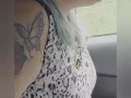 (Teaser) Sneaky car sex riding Black Cock on the side of the road
