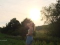 Risky outdoor blowjob cum in mouth 4k