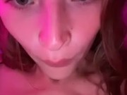 Fingering my teen pussy and tasting my own cum