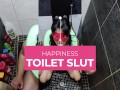Hard toilet slave training!