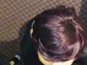 Has a super sexy cat women outfit on! She is so proud to suck bbc! Taking midway too! Scobby meal!😁