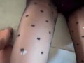 good blowjob during lunch break And i cum on pantyhose 
