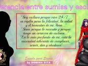 Diferencia entre Sumisa y Esclava por Domina Dita - La única escuela Elite y Exclusiva para Sissies