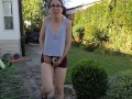 Bitchy Neighbour Wets Herself in Front of You