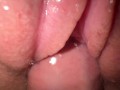 Fuck tight creamy bitch, cum on pussy