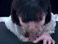 純粋そうな彼女が「においに興奮する…」エロチ〇ポをクンクンしながらフェラ　口内射精