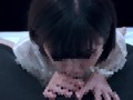 純粋そうな彼女が「においに興奮する…」エロチ〇ポをクンクンしながらフェラ　口内射精
