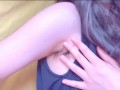 タンクトップの素人OLが脇毛をなでなでしてるだけ【個人撮影】