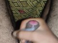 Handjob/ cumming on bed