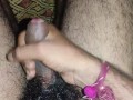 Handjob/ cumming on bed