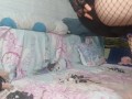 Evelyn Rose stepsister footfetish mesh stockings dirty talk