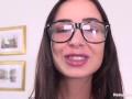 Cutie In Glasses Freya Dee Gets Demolished With Heavyonhotties Cock And Takes Monster Facial