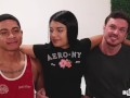 HWC Cant Fit in Hard Brown Ass Amateur Threesome!