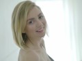 Pale Blonde Teen Stella Makes Herself Moan Out Loud While Fucking Vibrator!