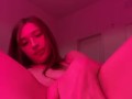 Cute 19 year old slut playing with pink pussy