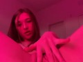Cute 19 year old slut playing with pink pussy