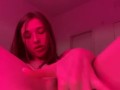 Cute 19 year old slut playing with pink pussy