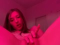 Cute 19 year old slut playing with pink pussy