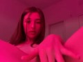 Cute 19 year old slut playing with pink pussy
