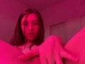 Cute 19 year old slut playing with pink pussy