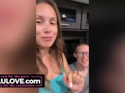 Babe thanking supporters for magic wand, foot fetish and big boobs flash, cumshot stuck b/t legs, new long nails - Lelu Love