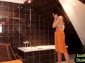 Strapon eurobabes fucking sub in toilet