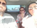 Threesome in the car