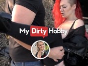 MyDirtyHobby - Sexy Redhead Valery_Venom Enjoys Some Hot Public Sex Next To Her Broken Car