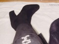 Feet teasing in tall boots then showing my thong and pussy! 