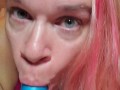 Oral play with Ika (Bad Dragon dildo) teaser. Full at OF and fansly