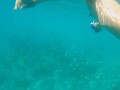 Underwater CLOSE UP PEE and Naked Swimming